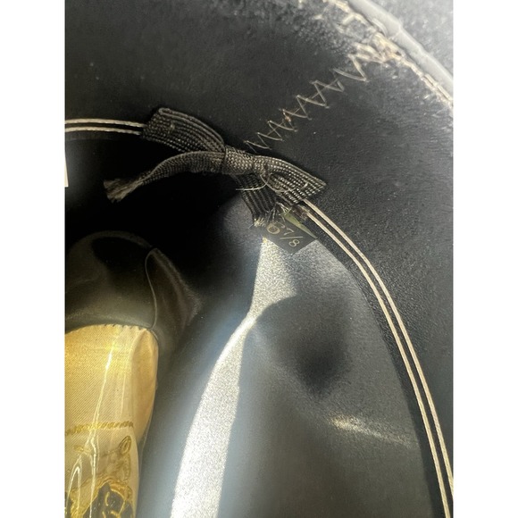 Resistol 4X Beaver Self Conforming Black Cowboy Hat‎ Size 6 7/8 Long Oval - Picture 10 of 11